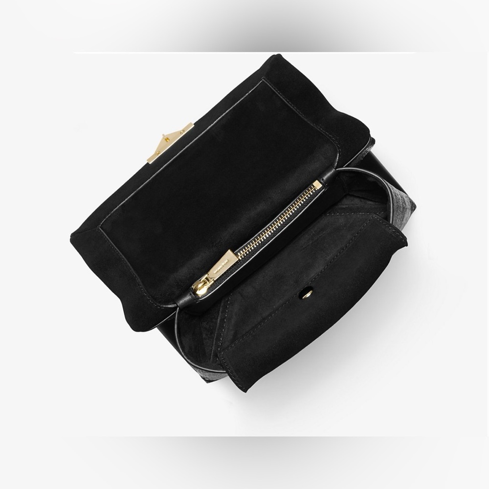 Michael Kors Cece Python-Embossed Leather Shoulde… - image 2